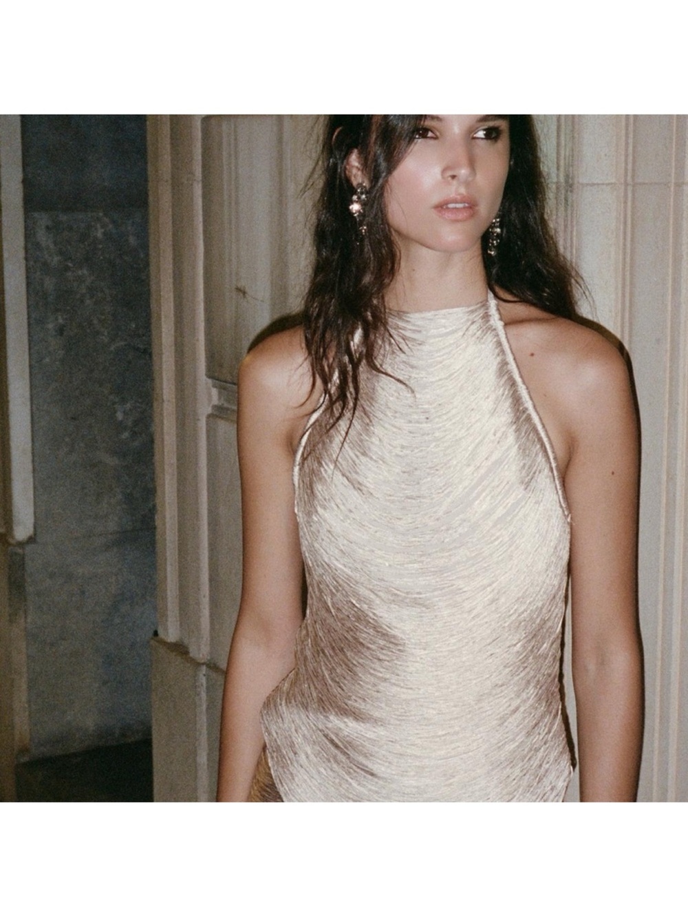 Zara Cream Halter Fringe Top (SOLD OUT)